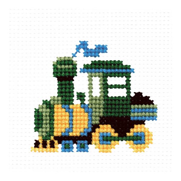 Набор для вышивания нитками РС Студия, Паровозик 8х7 см