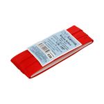 Косая бейка атласная 18 мм / 5 шт по 5.4 метра, №030 алый, Gamma GK-18P