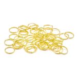 Кольцо соединительное двойное, 12 мм, 50 шт, Astra&Craft, цв.яркое золото