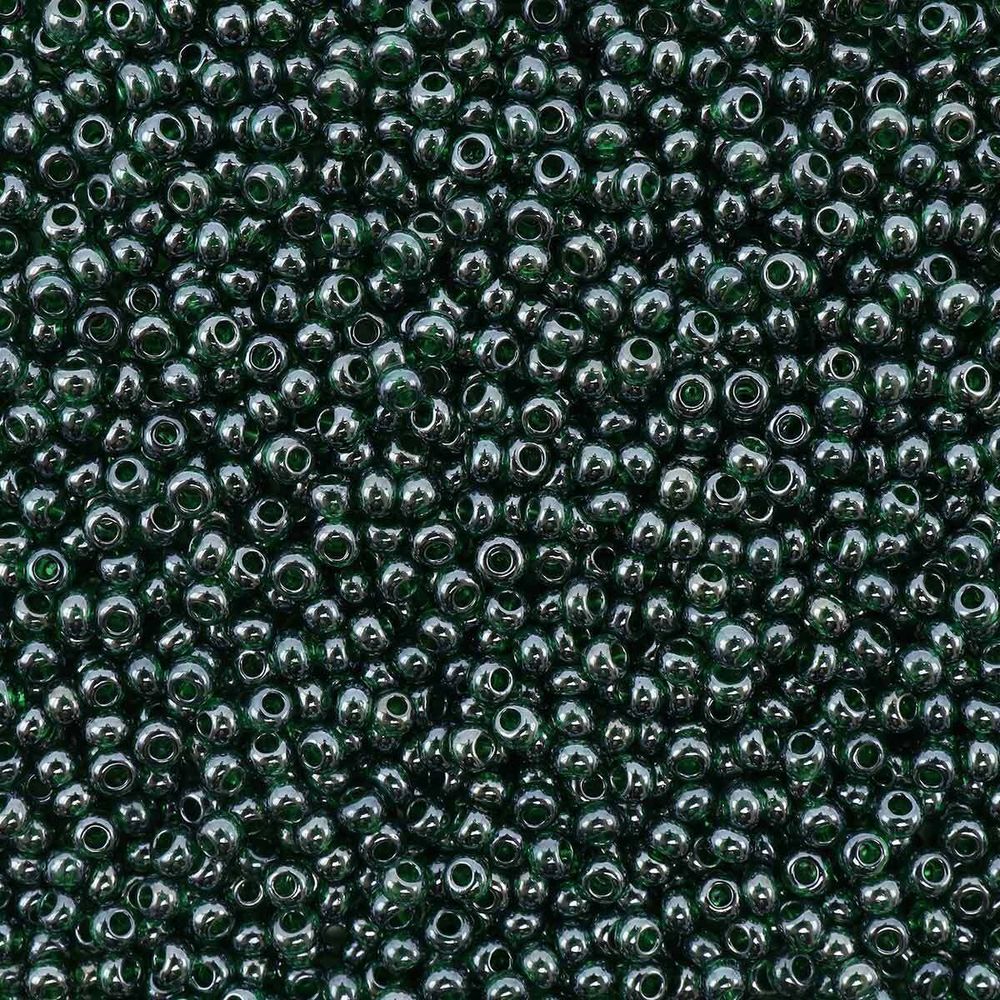 Бисер Preciosa прозрачный с жемчужным покрытием 10/0 (56060), круг.отв., 500гр