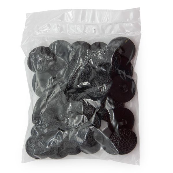 Пуговицы на ножке 22 мм (310 черный), 36 шт, S090242