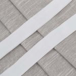 Лента бархатная (тесьма) эластичная 20.0 мм / 32.9±2 метров, 01 белый