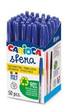 Ручка шариковая Sfera 1 мм, 50 шт, 41643/02 цвет чернил: синий, Carioca