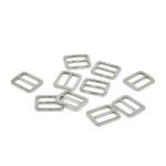 Пряжка регулировочная металл 18 мм. никель, 10 шт, BIG