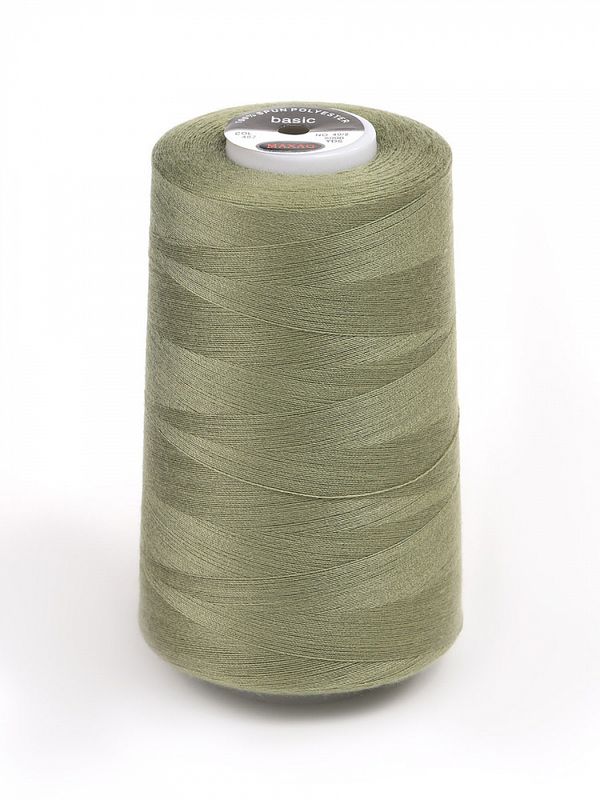 Нитки швейные Max 40/2, 4570 м (5000 ярд), 487 зеленый / 1 бобина