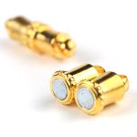 Замок магнитный, 5х16 мм, 2 шт/уп, Астра, золото