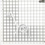 Миниатюра кукольная: Шезлонг витой металлический, 7х4х4см, белый