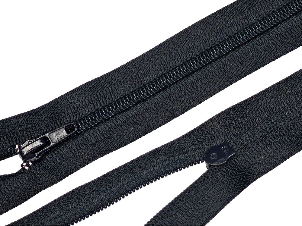 Молния спираль (витая) (цв.SBS) брючная Т3 (3 мм) 1 зам., н/раз., 20 см, автомат, S-071 т.синий, 100 шт