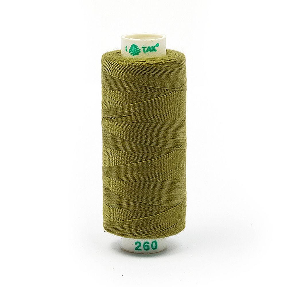 Нитки швейные бытовые Dor Tak 40/2, 366 м / 10 кат., 260 серый