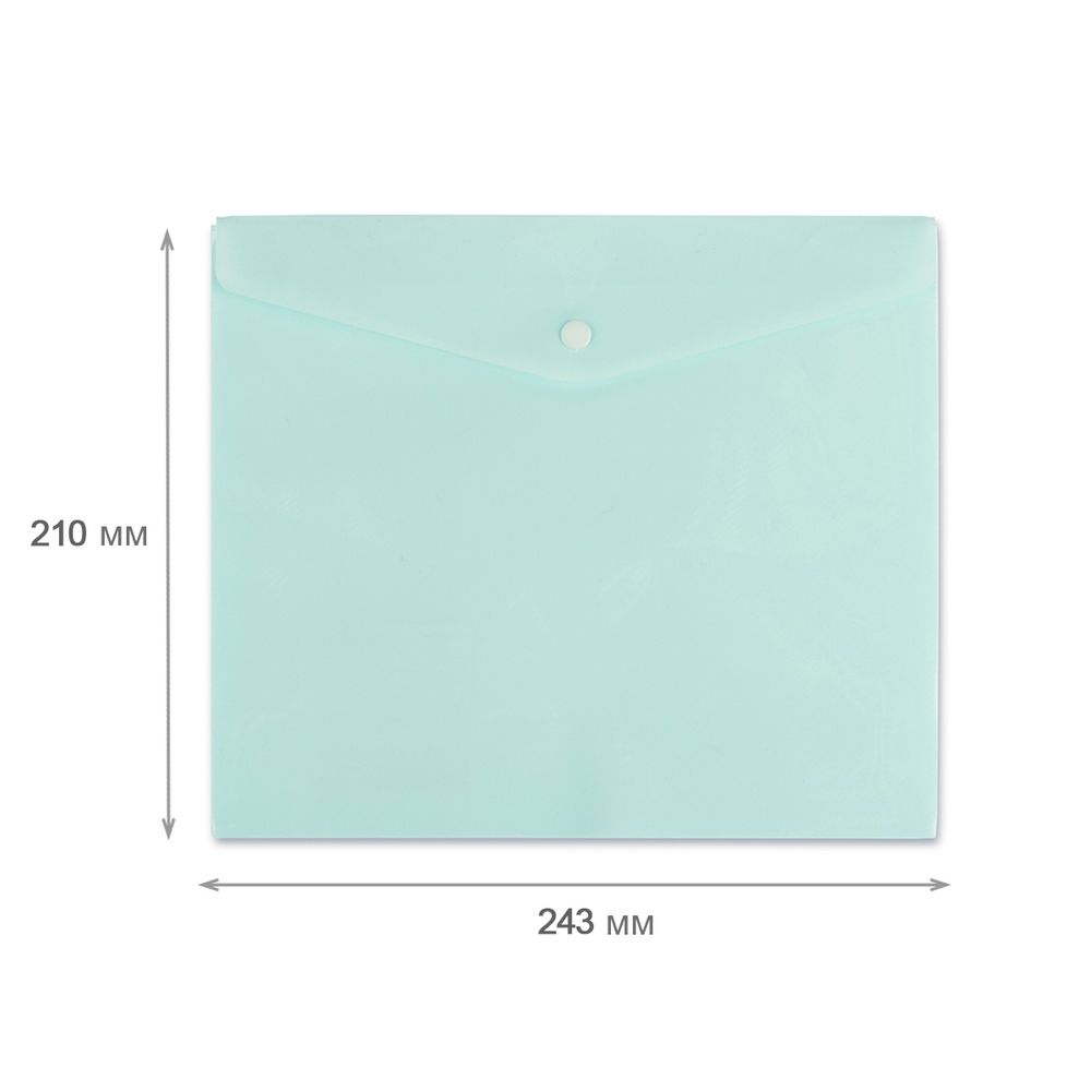 Папка-конверт для тетрадей с кнопкой A5+ 180 мкм диагональ, 20 шт, ассорти 2104010, Expert Complete