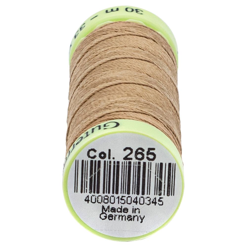 Нитки отделочные Gutermann Top Stitch, 30м, 265 серо-песочный, 5 катушек
