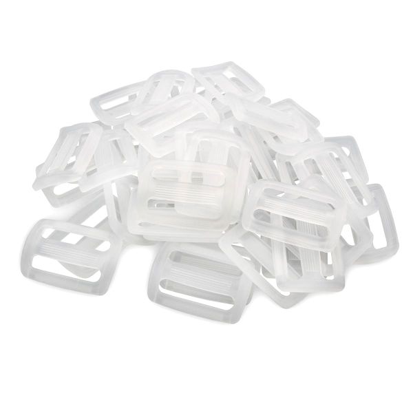 Пряжка, ПП, прозрачный, 30 мм, 100 шт