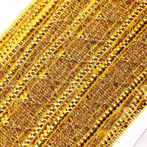 Тесьма отделочная 35 мм / 13.71 метров, TBY 912 цв.золото