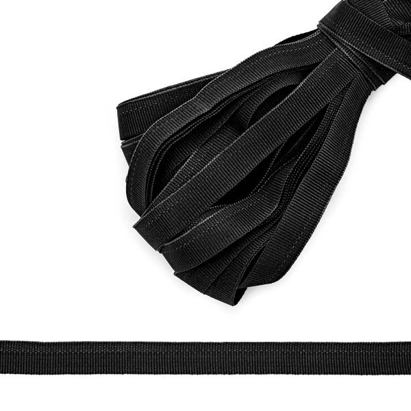 Тесьма брючная 15 мм / 25 метров, 6 г/м, (Мн), 005 черный, С79