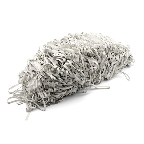 Резинка латексная гладкая 7.0 мм / 5 кг (≈ 825 метров), толщ. 0.6 мм, белый