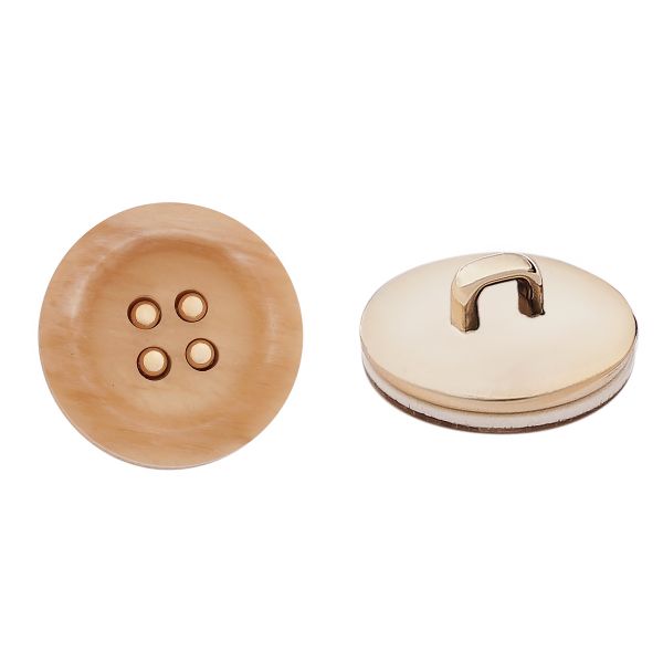 Пуговицы 4 прокола 26L=16 мм, пластик, col. C бежевый, 36 шт, CN2839