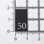 Этикетка-размерник 10х20мм, 100 шт/упак, черный фон/белый шрифт (MN) (50)