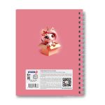 Тетрадь ученическая общая, A5 96 л. на гребне 60 г/м², белизна 90 %, 4 шт, клетка, 01185 Розовые сны, Светоч Т111