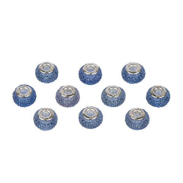 Бусины шармы ⌀14 мм, 10 шт, смола, №07 сиреневый, Zlatka RFB-14