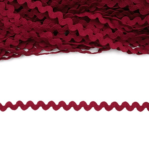 Тесьма вьюнчик 9 мм, 30м (бордо), 30 м