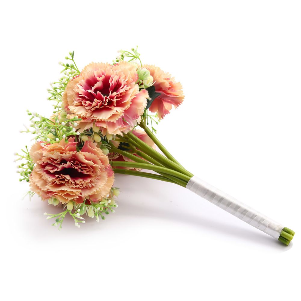 Цветы искусственные Гвоздика, 7 шт, 29см, H Розовый