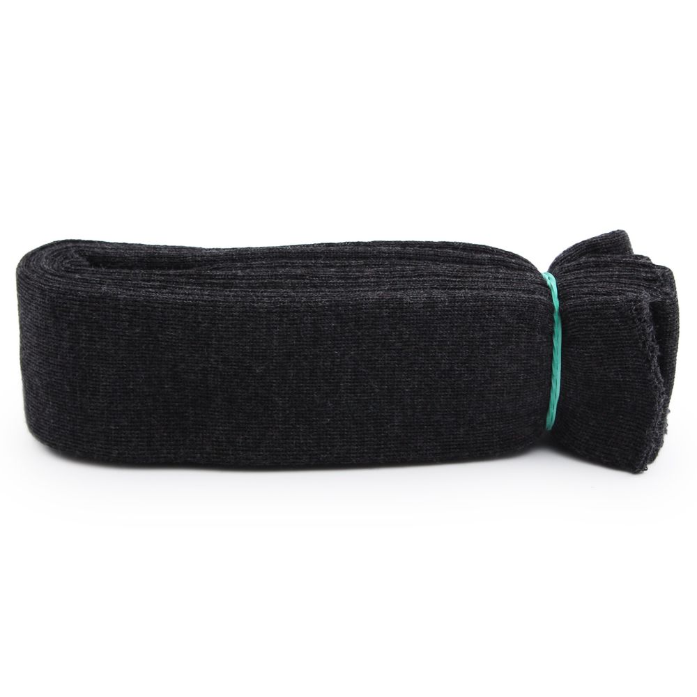 Манжеты трикотажные рукава 7.0 см / 3 метра, полушерсть тонкие 14кл. 1х1, 373/м антрацит