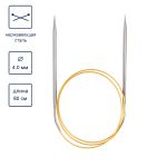 Спицы круговые ⌀4.0 мм, 80 см, с металлическим тросиком, Alpina SIL-80