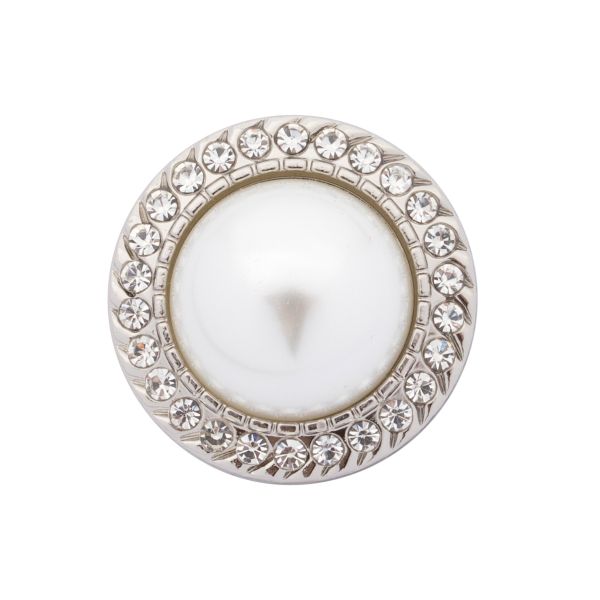 Пуговицы на ножке 36L=23 мм, металл, Silver (серебристый), 10 шт, MP15