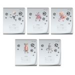 Тетрадь ученическая школьная пластик. обложкой 180 мкм. с трафарет. печатью, цвет.запечат.титул лист A5 12 л. на скобе 65 г/м², белизна 100% 25 шт клетка, 01391 Футбол, Светоч Т68