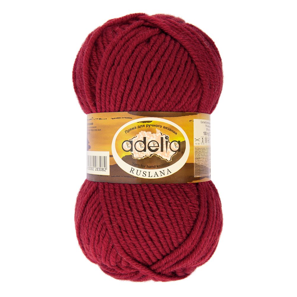 Пряжа Adelia Ruslana / уп.5 мот. по 100г, 100 м, 09 т.красный Пряжа Adelia Ruslana / уп.5 мот. по 100г, 100 м, 09 т.красный