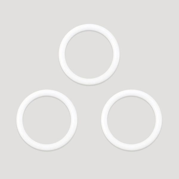 Кольца для бюстгальтера металл ⌀11.0 мм, 001 белый, Arta, 50 шт, 7733682-2