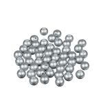 Бусины пластик ⌀10 мм, 50±2 шт, №24 серебро, Zlatka PB-3