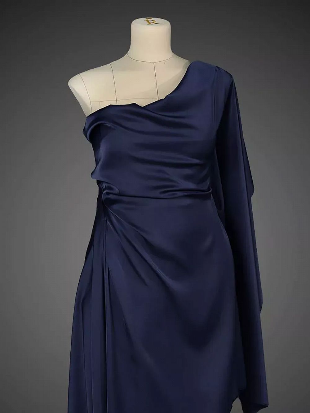 Шелк Армани 90 г/м², 150 см / 25 метров, TBYArm-142, цв.142 т.синий