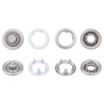 Кнопка рубашечная (джерси) открытая ⌀9.5 мм, ≈144 шт, МЕТАЛЛ, эмаль, 101 белый, NEW STAR