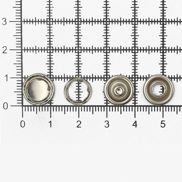 Кнопка рубашечная (джерси) закрытая ⌀10.5 мм, ≈1440 шт, МЕТАЛЛ, никель, NEW STAR