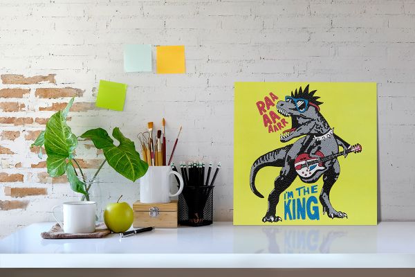 Алмазная (кристальная) мозаика Фрея, постер Рок-звезда, 30х30 см