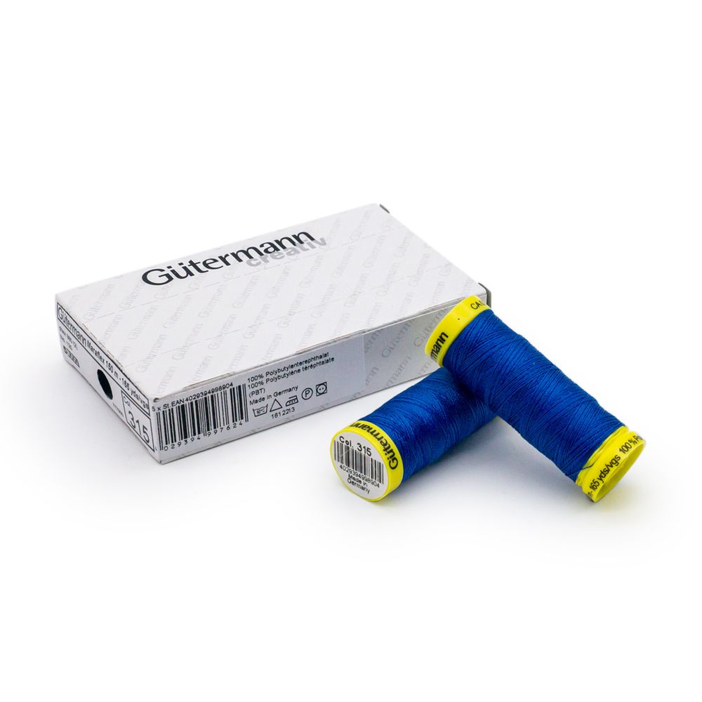 Нитки для трикотажа Gutermann Maraflex, 150м, 315 лесная фиалка, 5 катушек