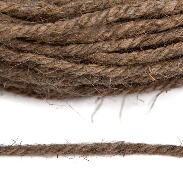 Шнур джутовый ⌀2.4 мм, льняной, 20 м/моток