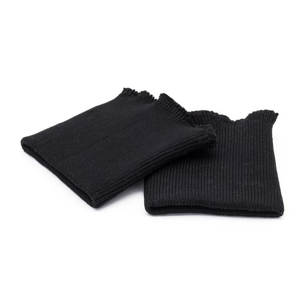 Манжеты трикотажные 9.0х9.5 см, 1 пара, средней плотности 14 кл, 1х1, 8001 черный