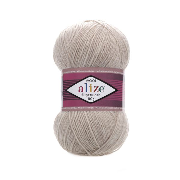 Пряжа Alize (Ализе) Superwash Comfort Socks / уп.5 мот. по 100 г, 420м, 152 бежевый меланж A