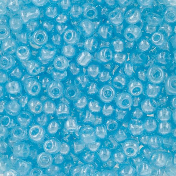 Бисер Zlatka 11/0 (2.1 мм), 100 г (10х10 г), №0117A голубой, GR