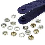 Кнопка рубашечная (джерси) закрытая ⌀10.0 мм, 9 шт, латунь, гладкая шапка, серебристый, Prym