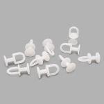 Бегунок шторный 15 мм пластик, белый, 100 шт (PPA603)