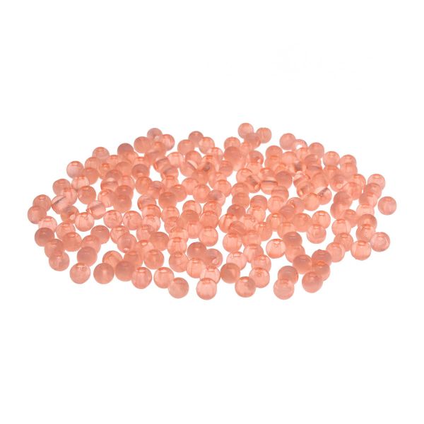 Бусины пластик ⌀4 мм, полупрозрачные, 20 г, 600±20 шт, Astra&Craft, 006 персиковый