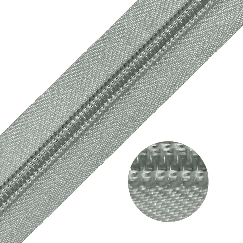 Молния рулонная спиральная (витая) Т5 (5 мм), цв. F316 серый, 200м, MZipper