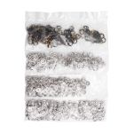 Кнопка рубашечная (джерси) открытая ⌀9.5 мм, ≈144 шт, МЕТАЛЛ, эмаль, 323 черный глянцевый, NEW STAR