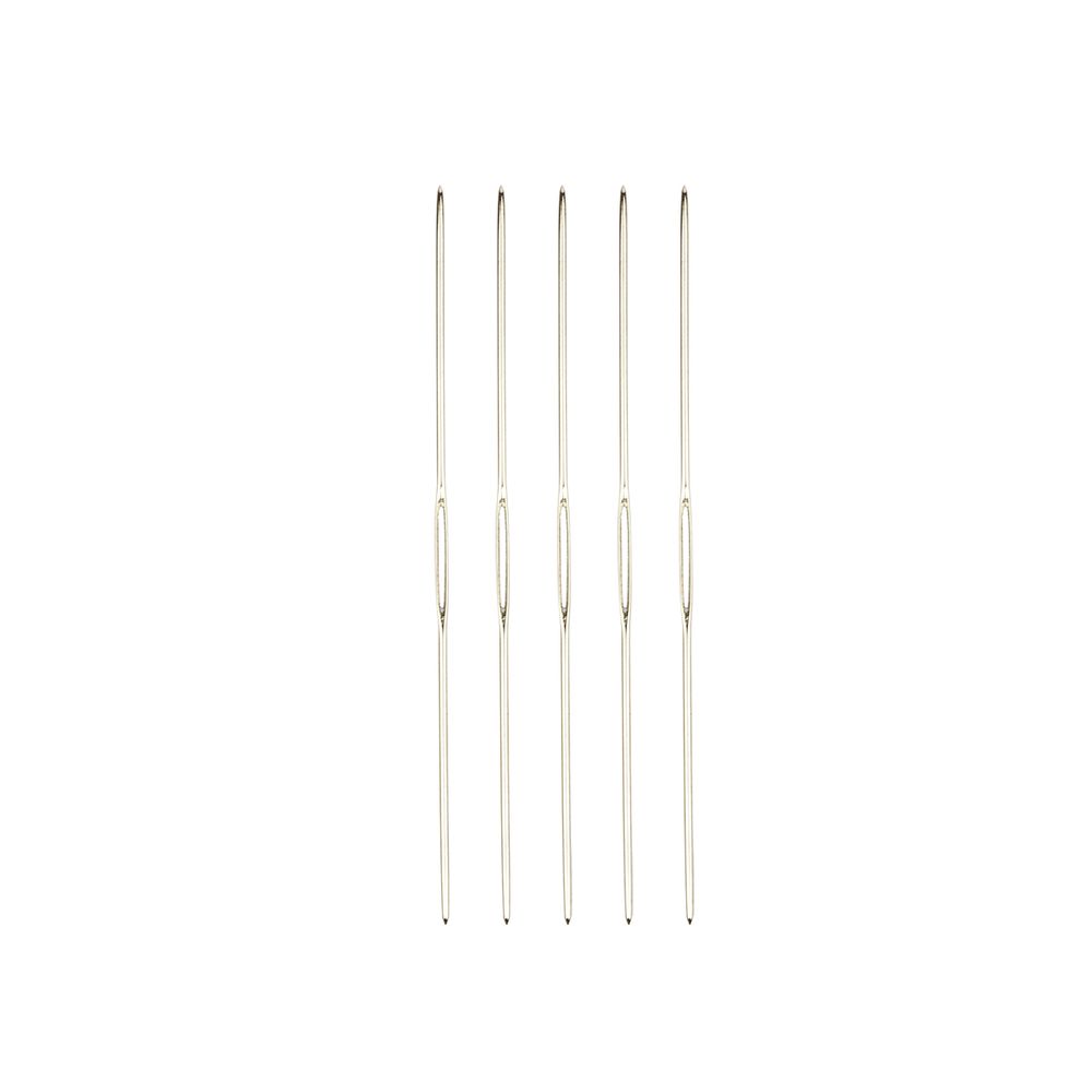 Иглы ручные для вышивания двусторонние №24, 6 шт, с ушком посередине, Gamma N-317