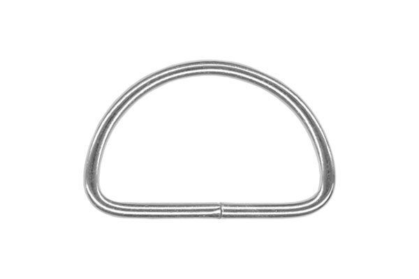 Полукольцо разъемное металл внутр. 15 мм, толщ. 2.2 мм, 500 шт, TSW, цв. никель