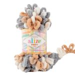 Пряжа Alize (Ализе) Puffy Color / уп.5 мот. по 100 г, 9 м, 6395