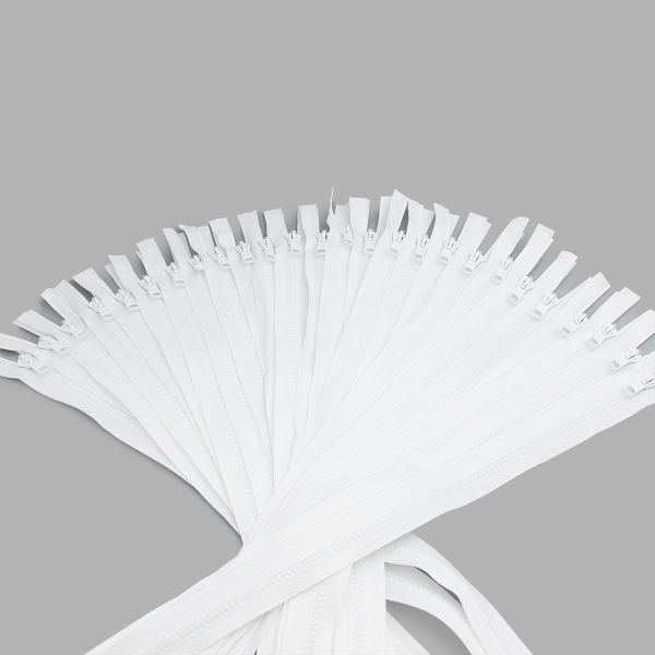 Молния трактор Arta Т6 (6 мм) 1 зам., разъем., 75 см, ОПТ. УП. 25 ШТ., 001 белый